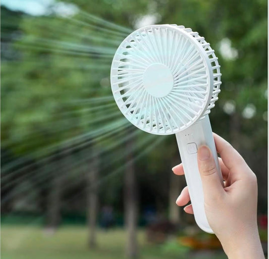 Portable USB Rechargeable Handheld Fan – Compact & Quiet Cooling for Home, Office, Travel

